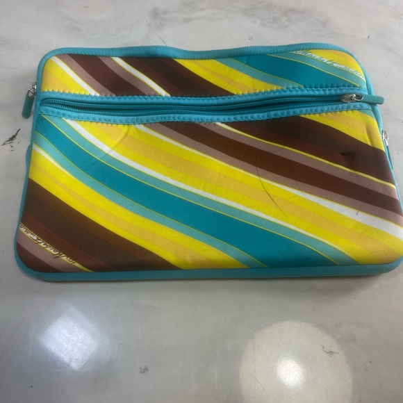 Macbeth Collection Blue and Yellow Tablet Sleeve - Picture 1 of 4